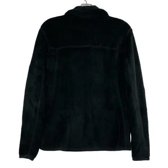 Women's PATAGONIA Polartec 1/4 Snap-T Black Fleece Pullover Sweater Small - Picture 2 of 13